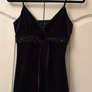 Elegant Black Sleeveless Top with Beaded Detail